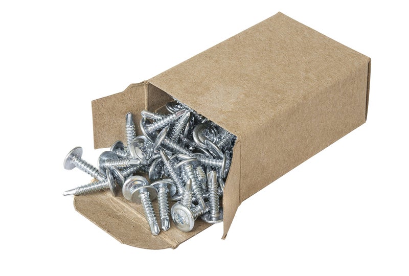 Strong-Point #8 x 3/4" Phillips Modified Truss Head Self-Drilling Tek Screw, Zinc-Plated Steel for Sheet Metal Attaches Wire Lath to Metal Studs - Pack of 100 - Image 3